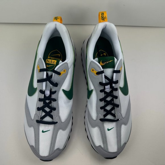 NIKE Air Max DAWN Men's Shoe White/Gorge Green-Black-University Gold DM0013 101 - Picture 4 of 12